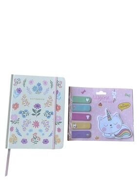Kittycorn Sticky Notes (150) + Notebook (120 sheets) NWT